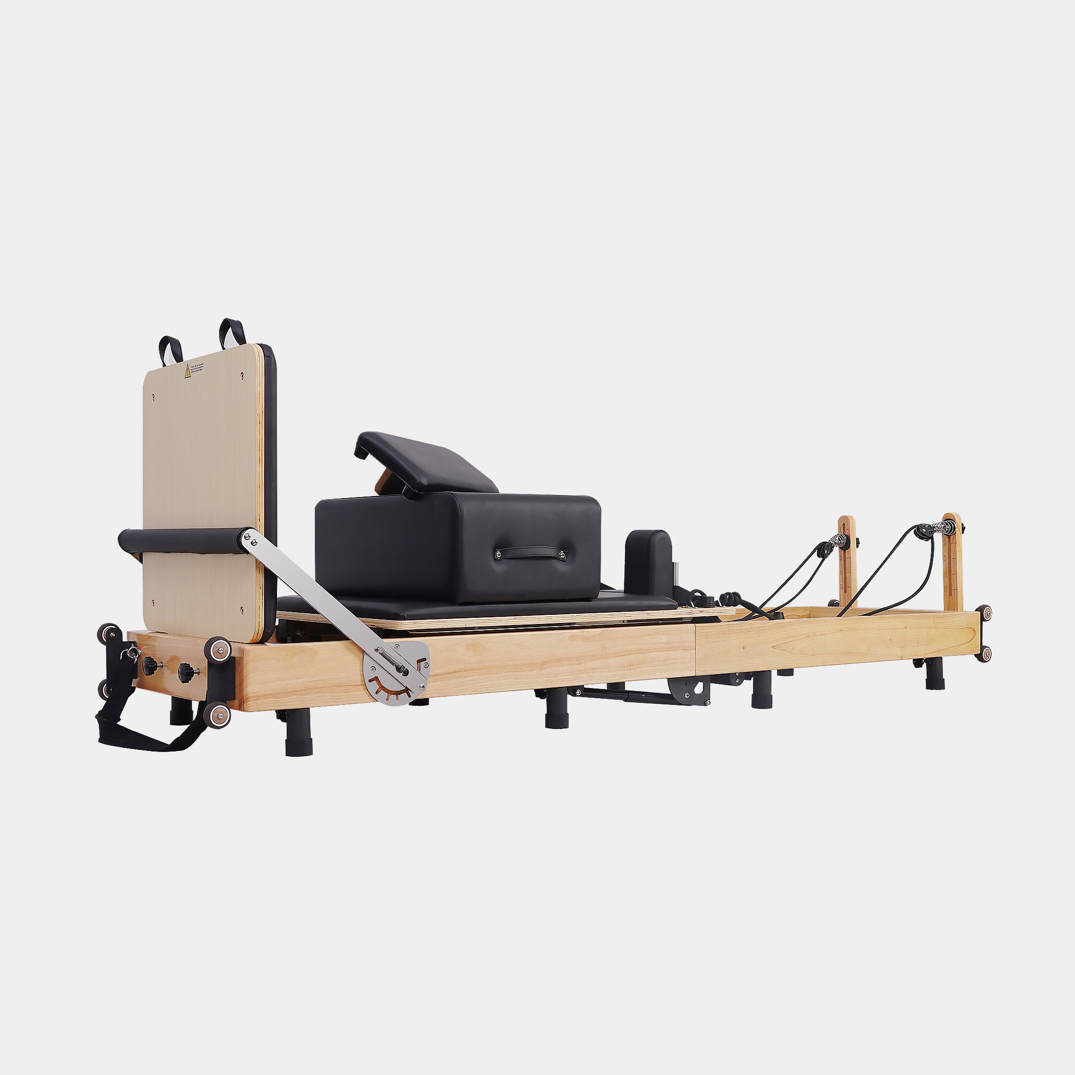Oak Foldable Pilates Reformer—Home Essential