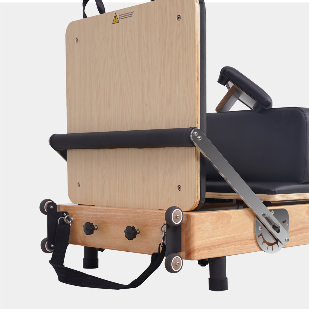 Oak Foldable Pilates Reformer—Home Essential