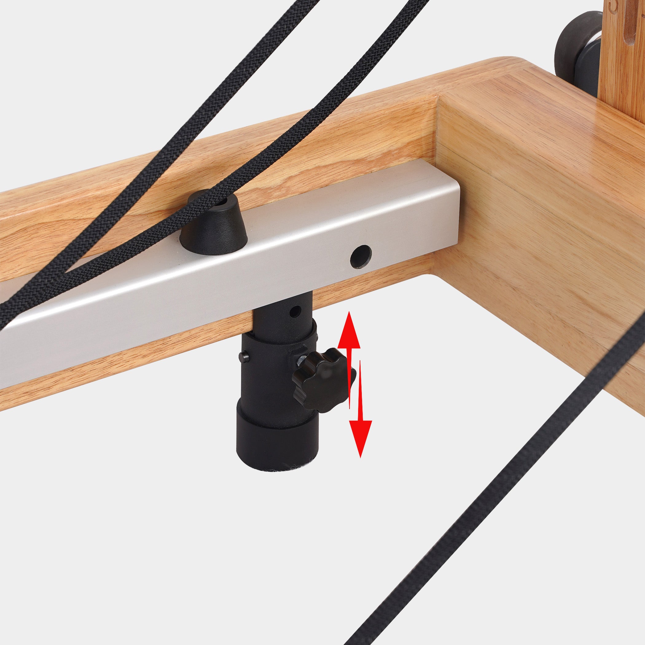 Oak Foldable Pilates Reformer—Home Essential