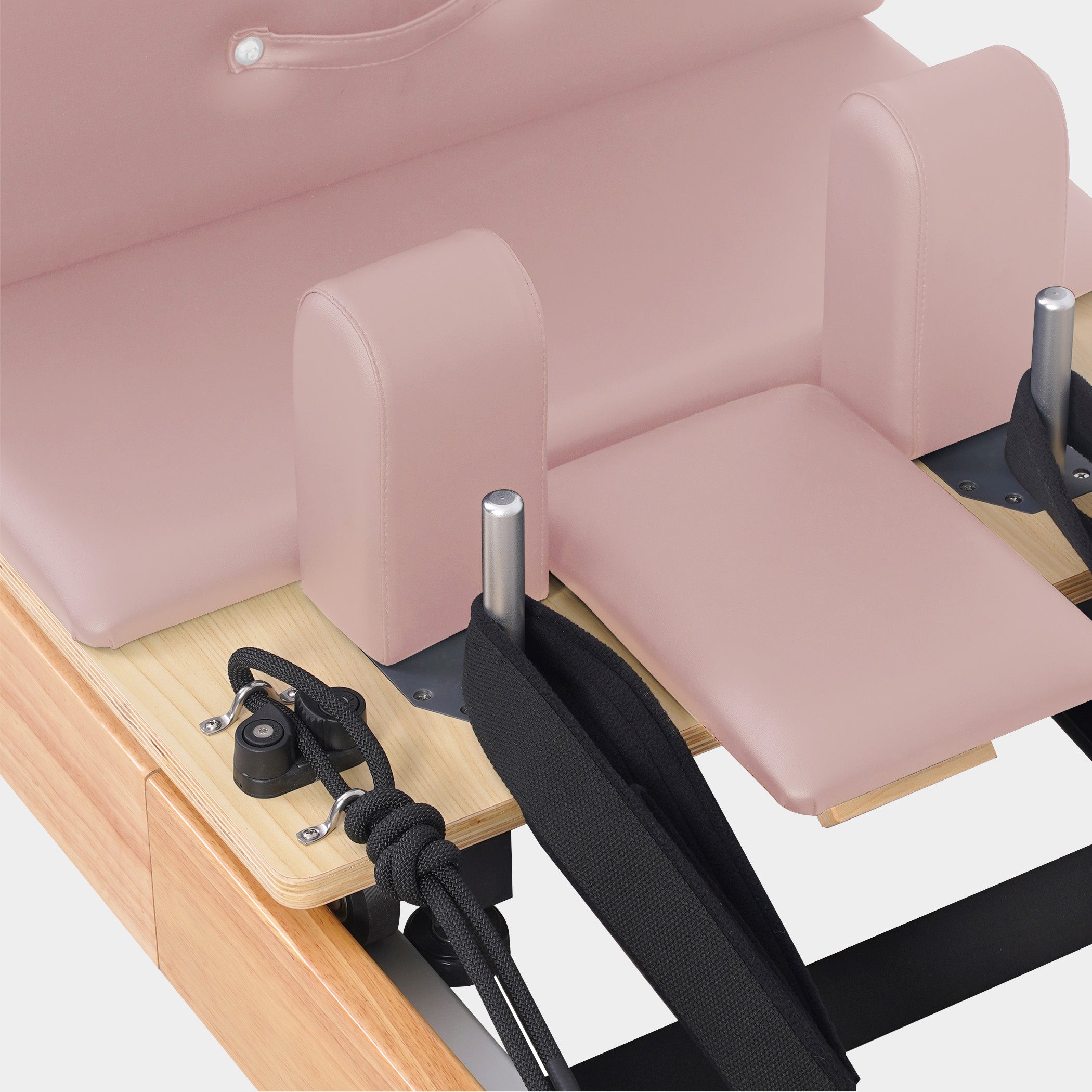 Oak Foldable Pilates Reformer—Home Essential