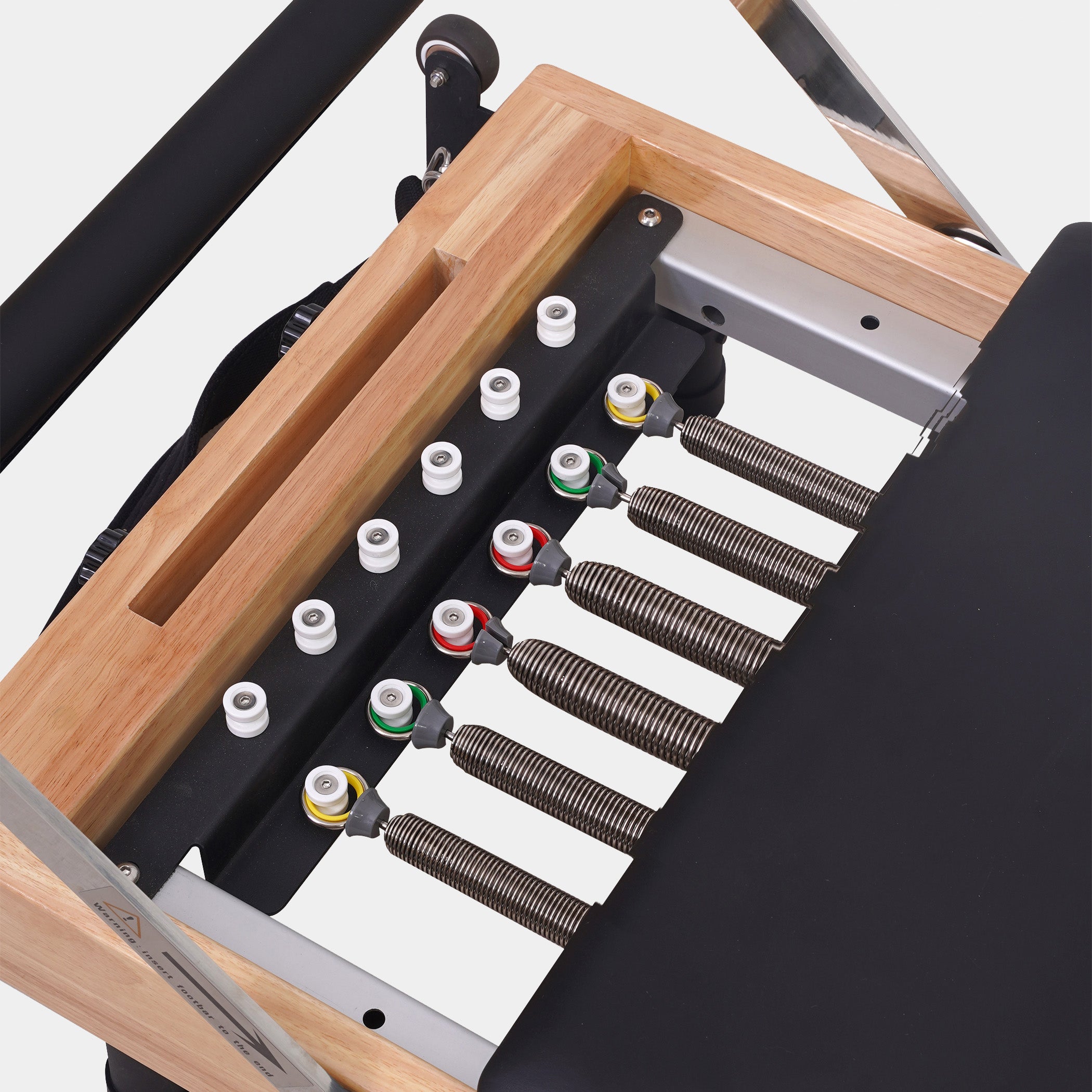 Oak Foldable Pilates Reformer—Home Essential